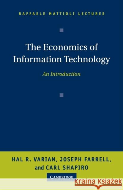 The Economics of Information Technology: An Introduction Varian, Hal R. 9780521605212  - książka