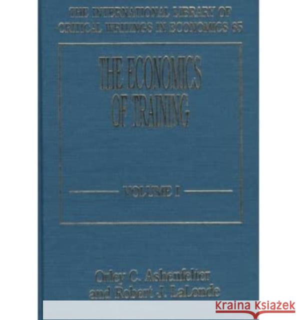 The Economics of Training  9781852789176 Edward Elgar Publishing Ltd - książka