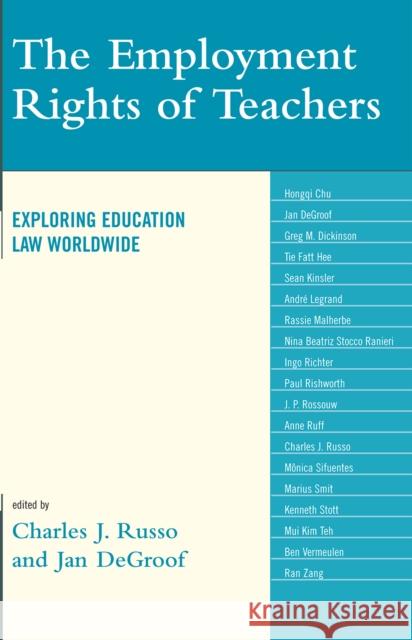 The Employment Rights of Teachers: Exploring Education Law Worldwide Russo, Charles J. 9781578869350 Rowman & Littlefield Publishers - książka