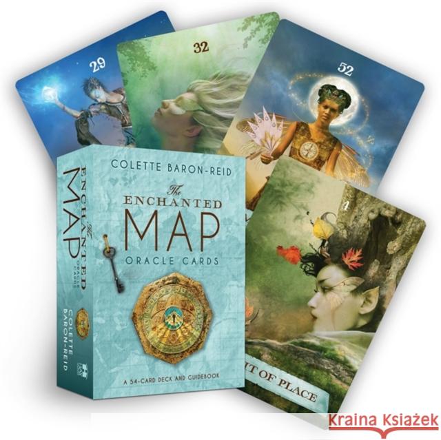 The Enchanted Map Oracle Cards: A 54-Card Deck and Guidebook Baron-Reid, Colette 9781401927493  - książka