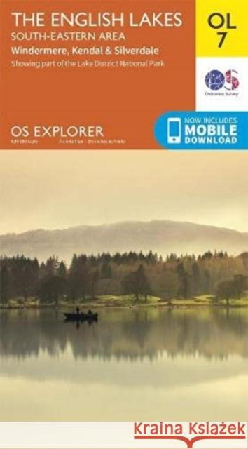 The English Lakes South-Eastern Area: Windermere, Kendal & Silverdale  9780319264027 Ordnance Survey - książka