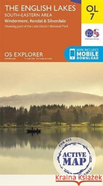 The English Lakes South-Eastern Area: Windermere, Kendal & Silverdale  9780319475874 Ordnance Survey - książka