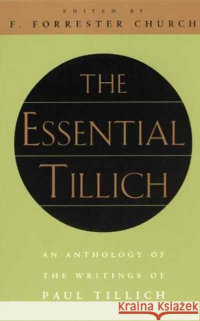 The Essential Tillich Paul Tillich 9780226803432 The University of Chicago Press - książka
