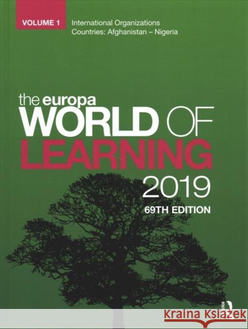 The Europa World of Learning 2019 Europa Publications 9781857439304 Routledge - książka