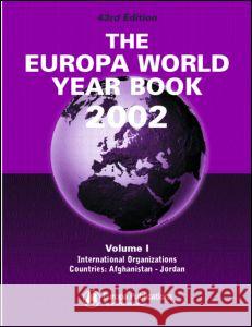 The Europa World Year Book 2002    9781857431308 Taylor & Francis - książka