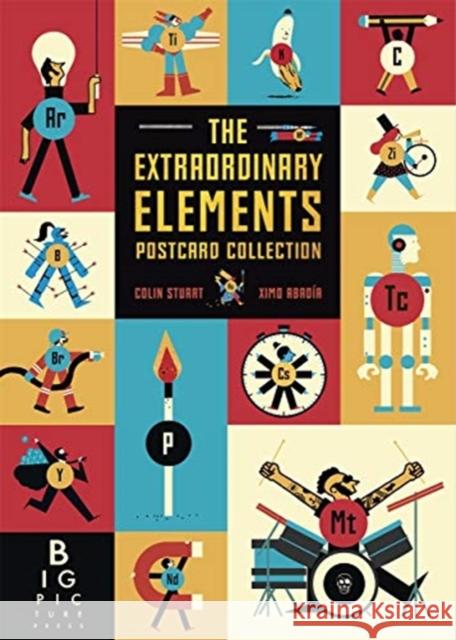 The Extraordinary Elements: Postcard Collection Ximo Abadia Colin Stuart  9781787418875 Templar Publishing - książka