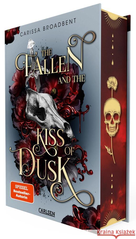 The Fallen and the Kiss of Dusk (Crowns of Nyaxia 4) Broadbent, Carissa 9783551585981 Carlsen - książka