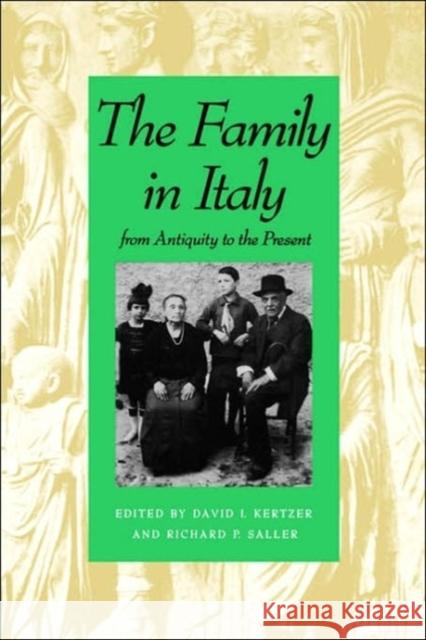 The Family in Italy from Antiquity to the Present David I. Kertzer Richard P. Saller David Kertzer 9780300055504 Yale University Press - książka