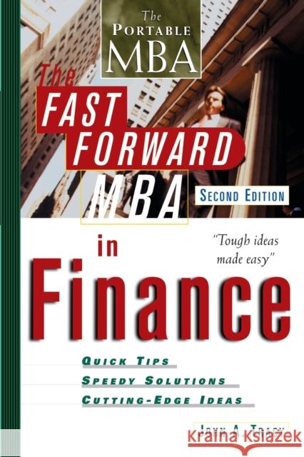 The Fast Forward MBA in Finance  Tracy 9780471202851  - książka