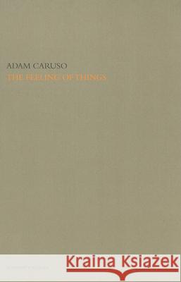 The Feeling of Things by Adam Caruso Caruso, Adam 9788434311862  - książka