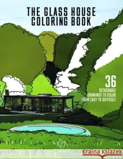 The Glass House Coloring Book  9780977787579 Pointed Leaf Press - książka