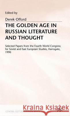 The Golden Age of Russian Literature and Thought  9780333557334 PALGRAVE MACMILLAN - książka