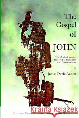 The Gospel of John - Volume Two: The Original Version Restored and Translated James David Audlin 9781495225536 Createspace - książka