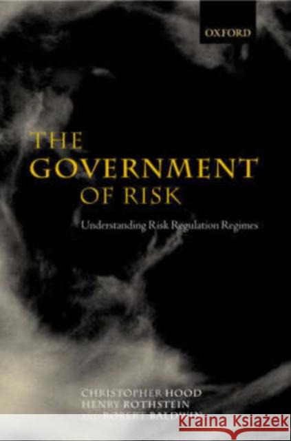 The Government of Risk: Understanding Risk Regulation Regimes Hood, Christopher 9780199270019 Oxford University Press - książka