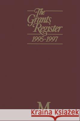 The Grants Register 1995-1997 Lisa Williams 9781349235391 Palgrave MacMillan - książka