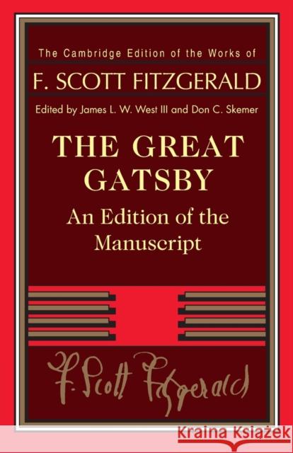 The Great Gatsby F. Scott Fitzgerald 9781108445559 Cambridge University Press - książka