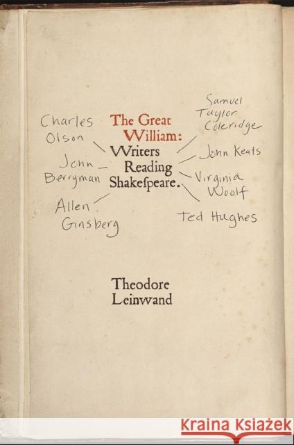 The Great William: Writers Reading Shakespeare Theodore B. Leinwand 9780226367552 University of Chicago Press - książka