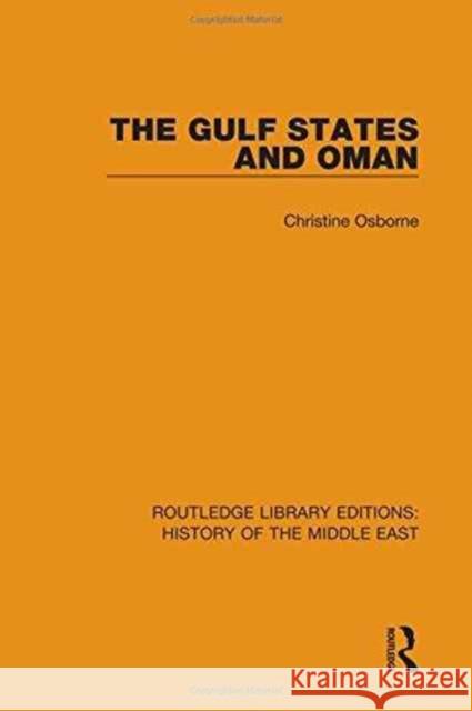 The Gulf States and Oman Christine Osborne 9781138220041 Routledge - książka