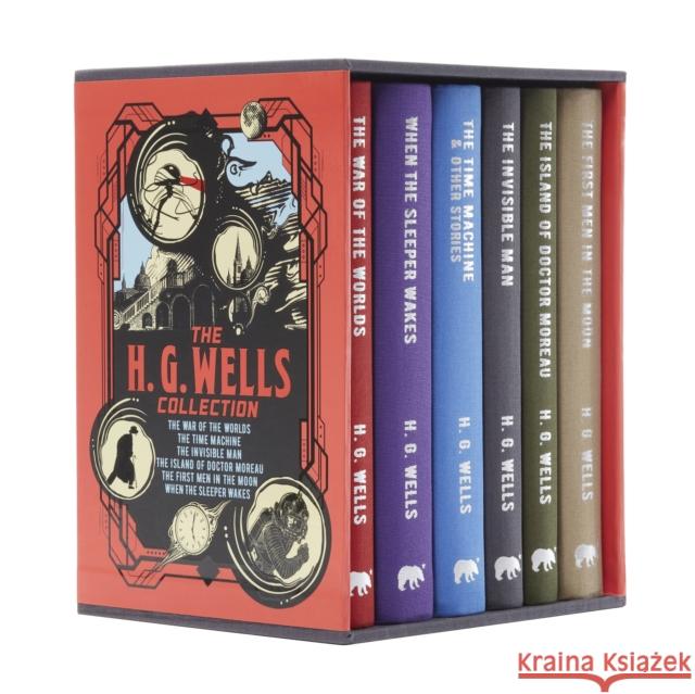 The H. G. Wells Collection: Deluxe 6-Book Hardback Boxed Set H. G. Wells 9781789501797 Arcturus Publishing Ltd - książka