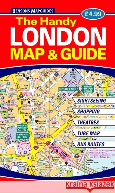 The Handy London Map & Guide Bensons MapGuides 9781898929680 Bensons MapGuides - książka
