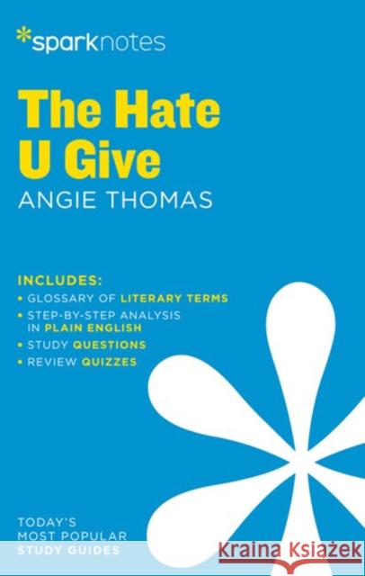 The Hate U Give by Angie Thomas SparkNotes 9781411480384 Sterling Juvenile - książka