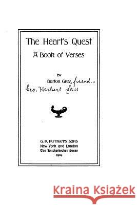 The Heart's Quest, a Book of Verses George Herbert 9781530737239 Createspace Independent Publishing Platform - książka