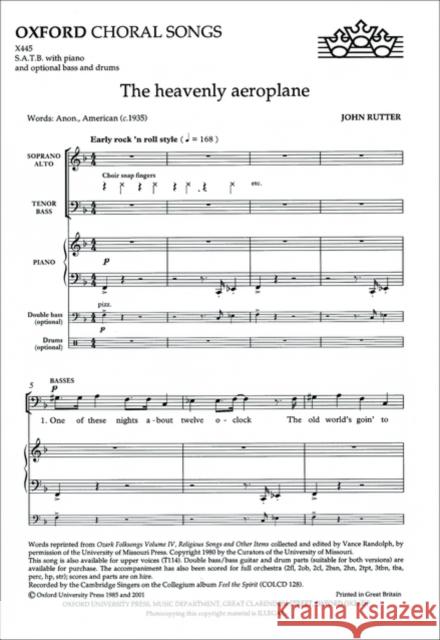 The heavenly aeroplane  9780193432550 Oxford University Press - książka