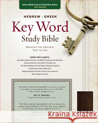 The Hebrew-Greek Key Word Study Bible: Nasb-77 Edition, Brown Genuine Goatskin Spiros Zodhiates Warren Patrick Baker 9781617155505 AMG Publishers - książka