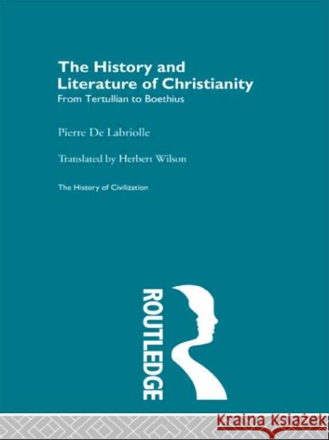 The History and Literature of Christianity  9780415606844 Routledge - książka