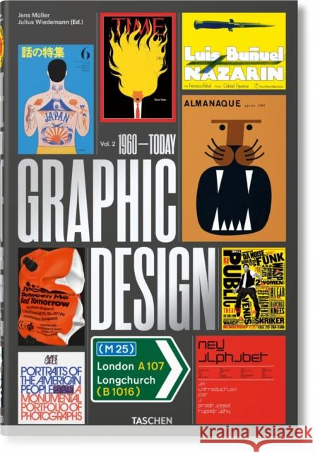 The History of Graphic Design. Vol. 2. 1960–Today Jens Muller 9783836570374 Taschen GmbH - książka