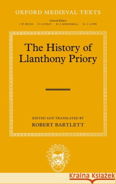 The History of Llanthony Priory  9780192866493 Oxford University Press - książka