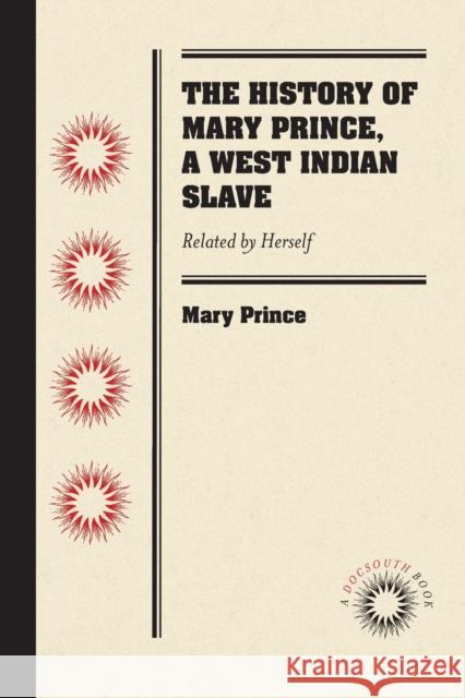 The History of Mary Prince, a West Indian Slave: Related by Herself Mary Prince 9781469633282 University of North Carolina Press - książka