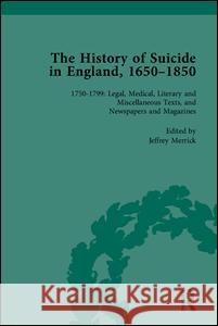 The History of Suicide in England, 1650-1850, Part II Mark Robson Paul S. Seaver Kelly McGuire 9781851969814 Pickering & Chatto (Publishers) Ltd - książka