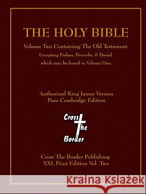 The Holy Bible XXL Print Vol. Two Ctb Publishing 9781312780149 Lulu.com - książka