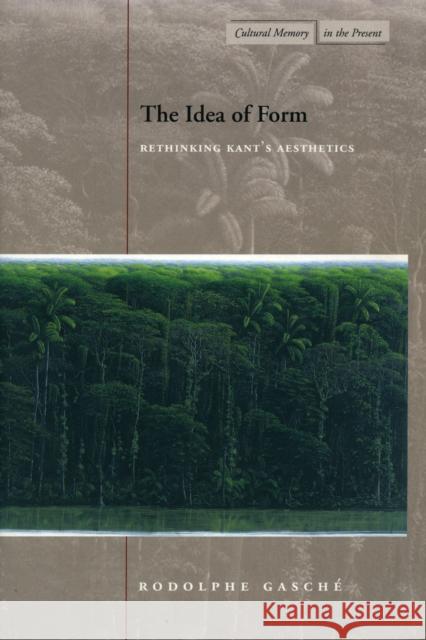 The Idea of Form: Rethinking Kant's Aesthetics Gasche, Rodolphe 9780804746137 Stanford University Press - książka