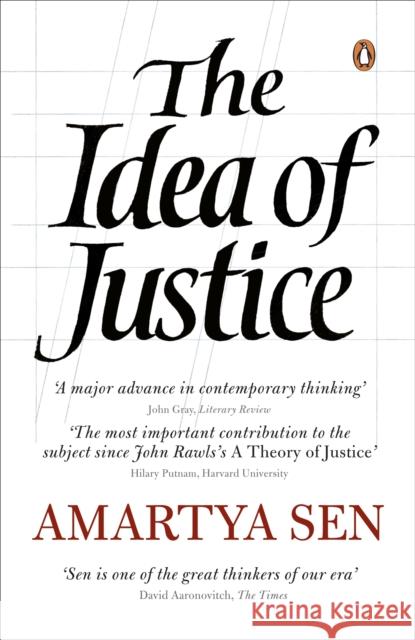 The Idea of Justice Amartya Sen 9780141037851 Penguin Books Ltd - książka