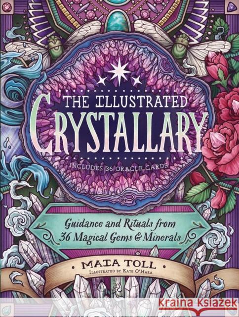 The Illustrated Crystallary: Guidance and Rituals from 36 Magical Gems & Minerals Toll, Maia 9781635862225 Workman Publishing - książka