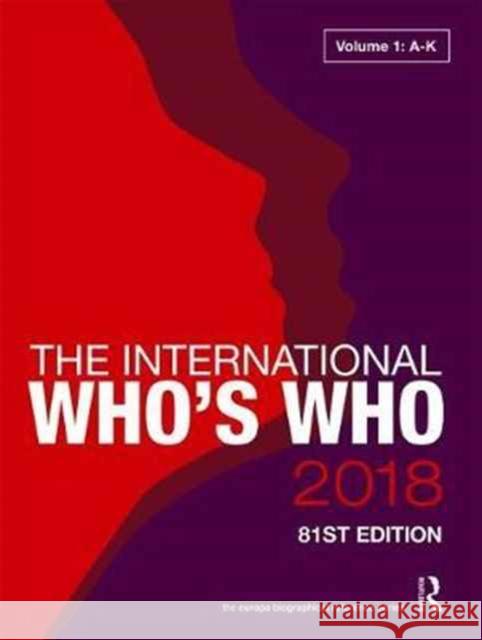 The International Who's Who 2018  9781857438727  - książka