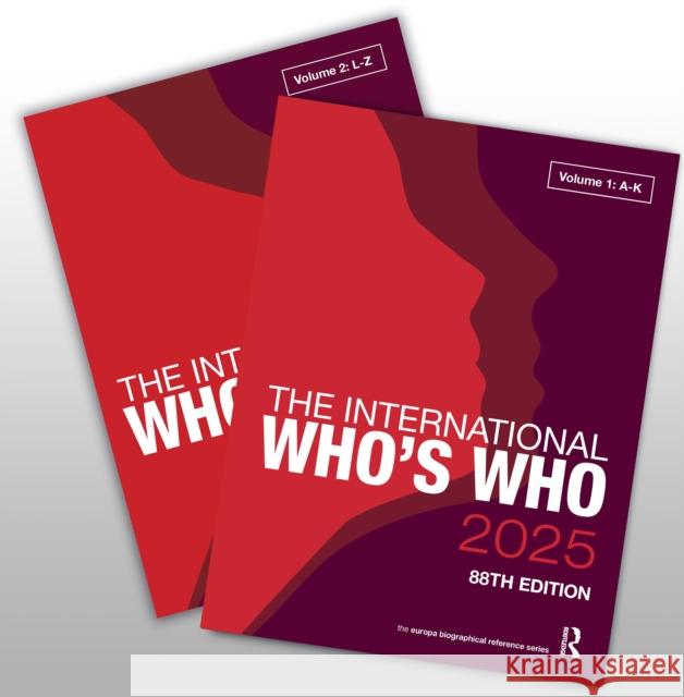 The International Who's Who 2025  9781032621166 Taylor & Francis Ltd - książka