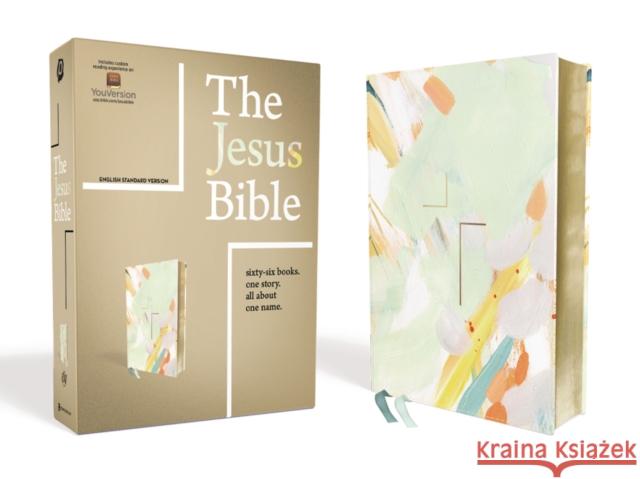 The Jesus Bible, ESV Edition, Leathersoft, Multi-Color/Teal Passion                                  Zondervan 9780310453093 Zondervan - książka
