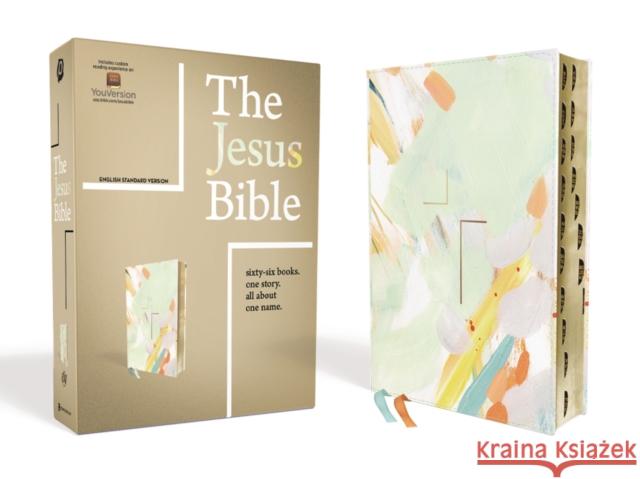 The Jesus Bible, ESV Edition, Leathersoft, Multi-Color/Teal, Indexed Passion                                  Zondervan 9780310453109 Zondervan - książka