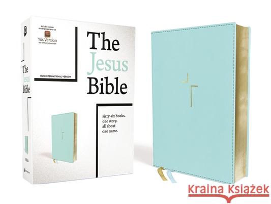 The Jesus Bible, NIV Edition, Leathersoft, Blue, Indexed, Comfort Print Passion 9780310452263 Zondervan - książka