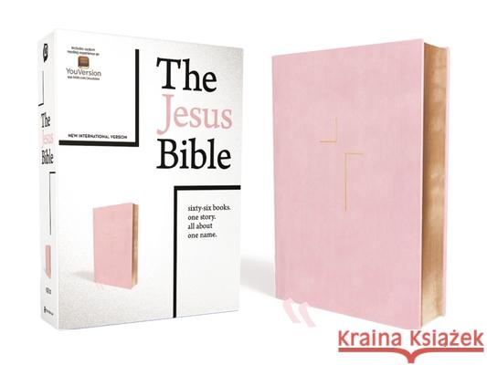 The Jesus Bible, NIV Edition, Leathersoft Over Board, Pink, Indexed, Comfort Print Passion 9780310452300 Zondervan - książka