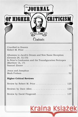 The Journal of Higher Criticism Volume 16 Number 2 Robert M Price 9798451312124 Independently Published - książka