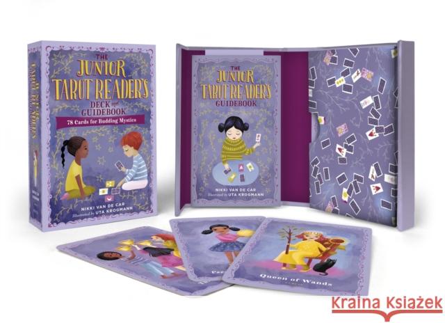 The Junior Tarot Reader's Deck and Guidebook: 78 Cards for Budding Mystics Nikki Va Uta Krogmann 9780762483174 Running Press,U.S. - książka