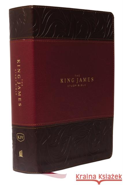 The King James Study Bible, Imitation Leather, Burgundy, Indexed, Full-Color Edition Thomas Nelson 9780718079871 Thomas Nelson - książka