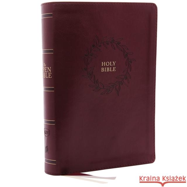 The KJV Open Bible: Complete Reference System, Burgundy Leathersoft, Red Letter, Comfort Print: King James Version Thomas Nelson 9780785222989 Thomas Nelson Publishers - książka