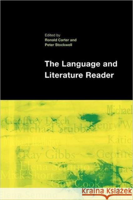 The Language and Literature Reader Peter Stockwell 9780415410038  - książka