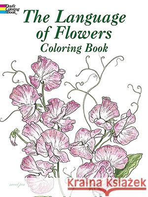The Language of Flowers Coloring Book John Green 9780486430355 Dover Publications - książka