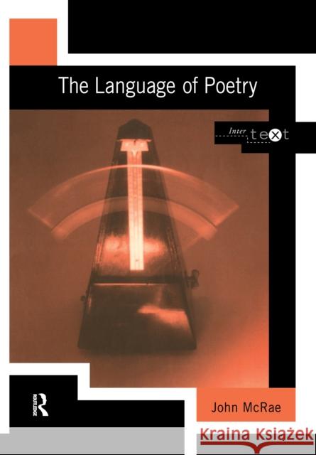 The Language of Poetry John McRae 9781138150218 Routledge - książka